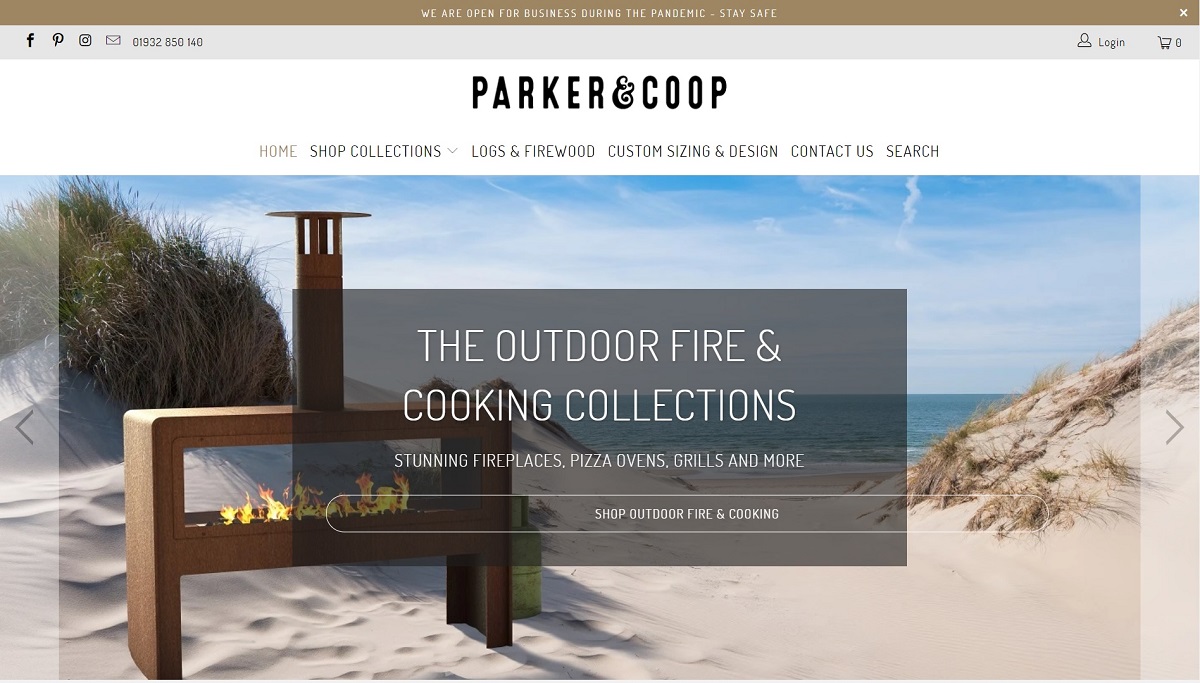 shopify store Parker and Coop